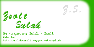 zsolt sulak business card